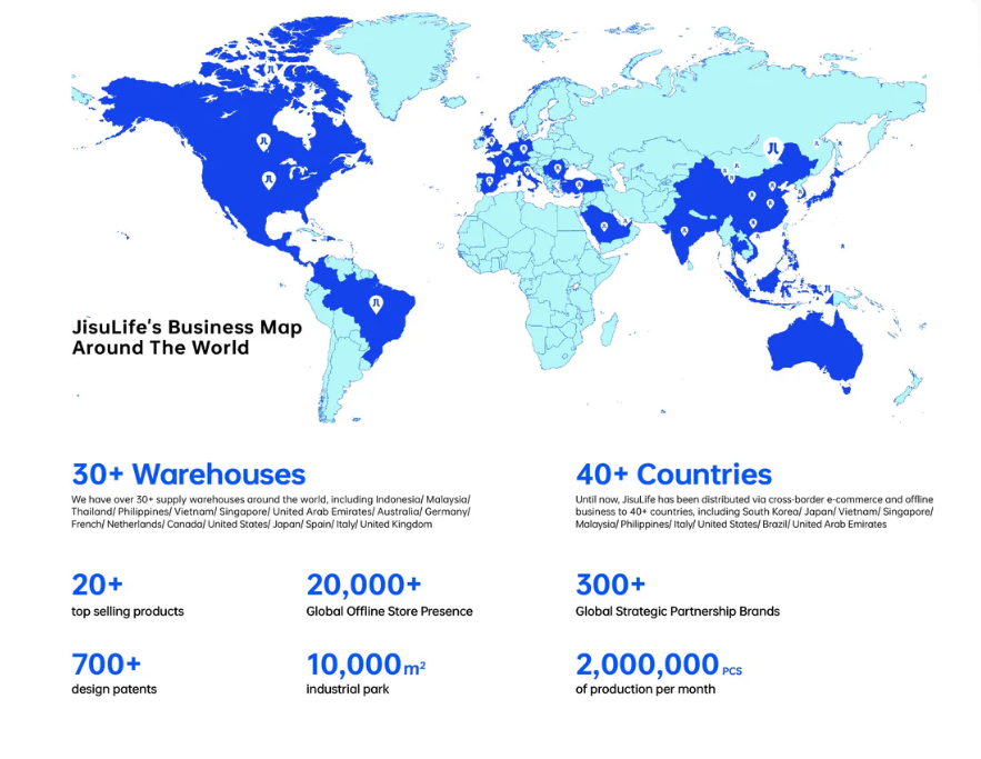 JisuLife Business Map Around The World