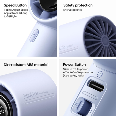 JisuLife Handheld Fan Life10 – 4000mAh Battery - Image 2